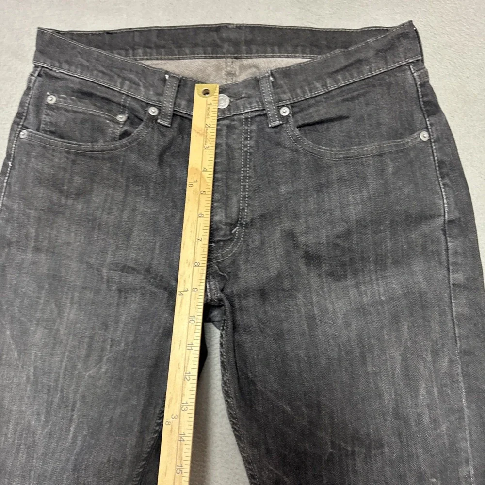 Levis 559 Relaxed Straight Jeans Mens Dark Wash 33x34 Gray Stretch Comfort Denim